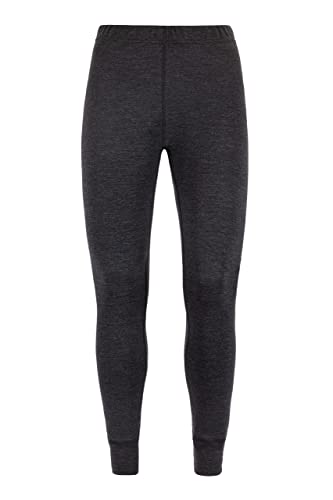 Thermowave Warm Merino Unterwäsche Damen Unterhosen - Thermounterwäsche Damen - Lange Winter Thermo Leggings - 100% Wolle 180 GSM Super Warme Weiter Bund, Dunkelgraue Melange, L von Thermowave