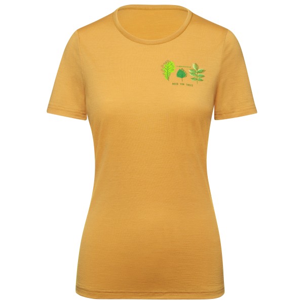 Thermowave - Women's Merino Life T-Shirt Need For Trees - Merinoshirt Gr L beige von Thermowave