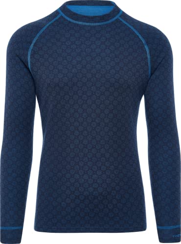 Thermowave Xtreme Merino Unterwäsche Herren - Thermounterwäsche Herren - Merino Shirt Herren - Thermo Unterwäsche Männer Winter Optimaler Feuchtigkeitstransport 220 GSM, Sturm/Topas, M von Thermowave