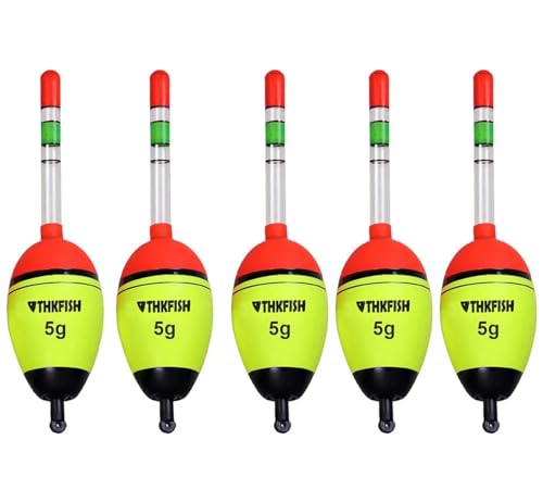 Thkfish Angeln Schwimmt, 5Stück 5g Schaum Süßwasser Salzwasser Leuchtende Beleuchtung Eva-Schaum Fischen schwimmt Crappie Fischen schwimmt Bobber Slip Tube Kit mit 10 Stück Glühen Sticks Thkfish Angeln Schwimmt, 5Stück 5g Schaum Süßwasser Salzwasser Leuchtende Beleuchtung Eva-Schaum Fischen schwimmt Crappie Fischen schwimmt Bobber Slip Tube Kit mit 10 Stück Glühen Sticks von Thkfish