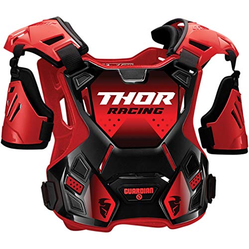 2020 Thor Kinder Guardian Brustpanzer Enduro Offroad Motocross Cross Quad rot, Größe: Kindergröße S - M von Thor