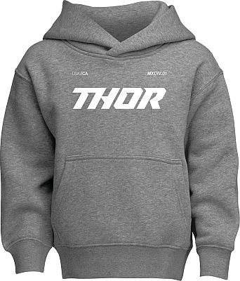 Thor Brave, Kapuzenpullover Jugend Unisex - Grau/Weiß - M von Thor