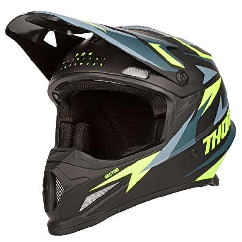 Thor Motocross-Helm Sector Warship Schwarz Gr. L von Thor