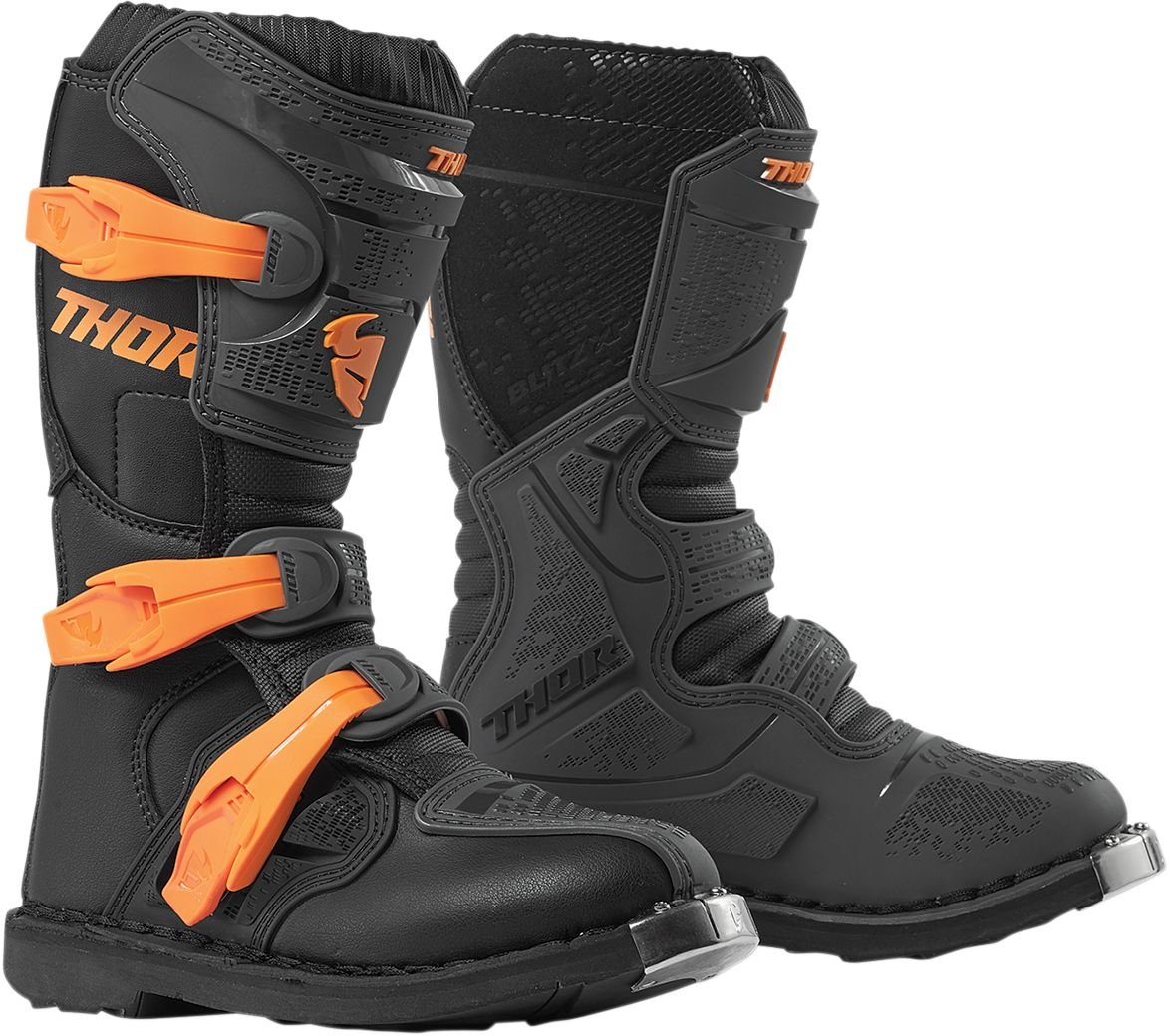 Thor Youth Blitz Xp Offroad Stiefel Charcoal/Orange von Thor