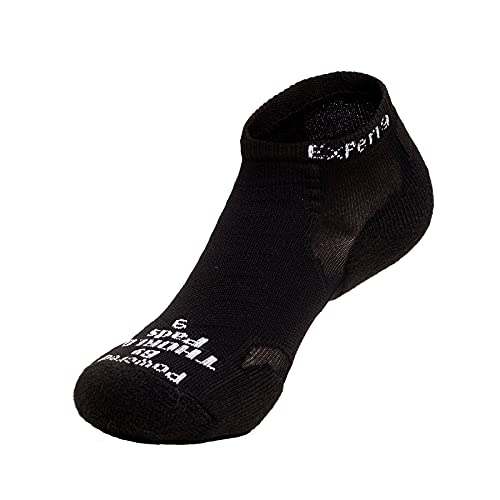 Thorlo Herren Xccu dunne kussen Running Low Cut Socksxccu Xccu sokken met dun lage snit Socken, schwarz / schwarz, M EU von Thorlos