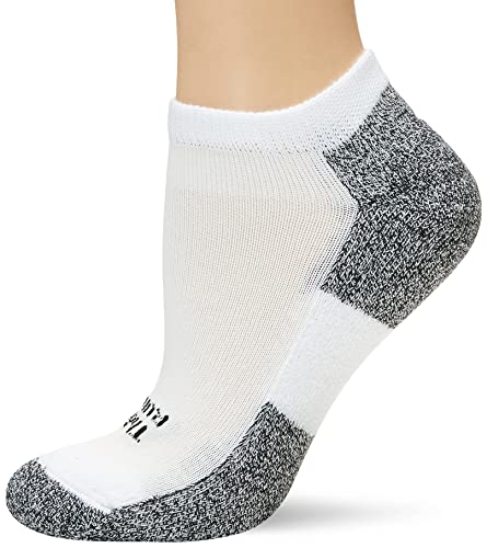 Thorlos Damen Lite Gepolsterte Niedrig geschnittene Mini-Socken, weiß/marineblau, M von Thorlos