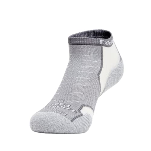 Thorlos Thorlo Experia No Show Multi-Activity Socken – Grau, Größe L, L von Thorlos