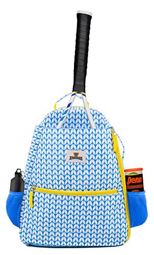 Tennis-Rucksack für Damen – leichte Tennisschlägertasche für 2 Schläger, Bälle und Sportausrüstung – nur Rucksack von Thorza