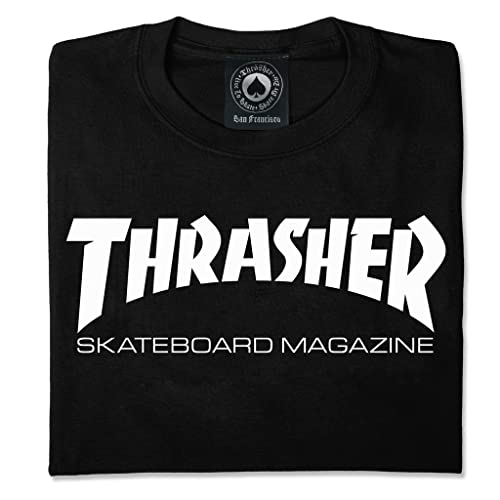THRASHER Skate mag T-Shirt, Schwarz, Normale Passform von Thrasher