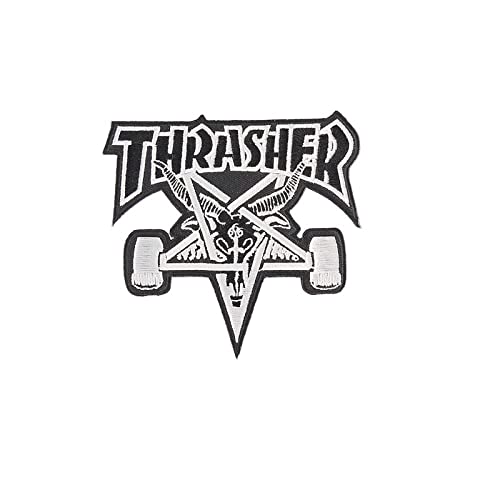 Thrasher Skategoat Black/Silver Aufnäher von Thrasher