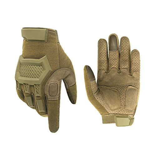 ThreeH Militär Handschuhe Mehrzweck Gummi Kampf Vollfingerhandschuhe für Outdoor-Sportarten Motorradfahren Camping Paintball von ThreeH