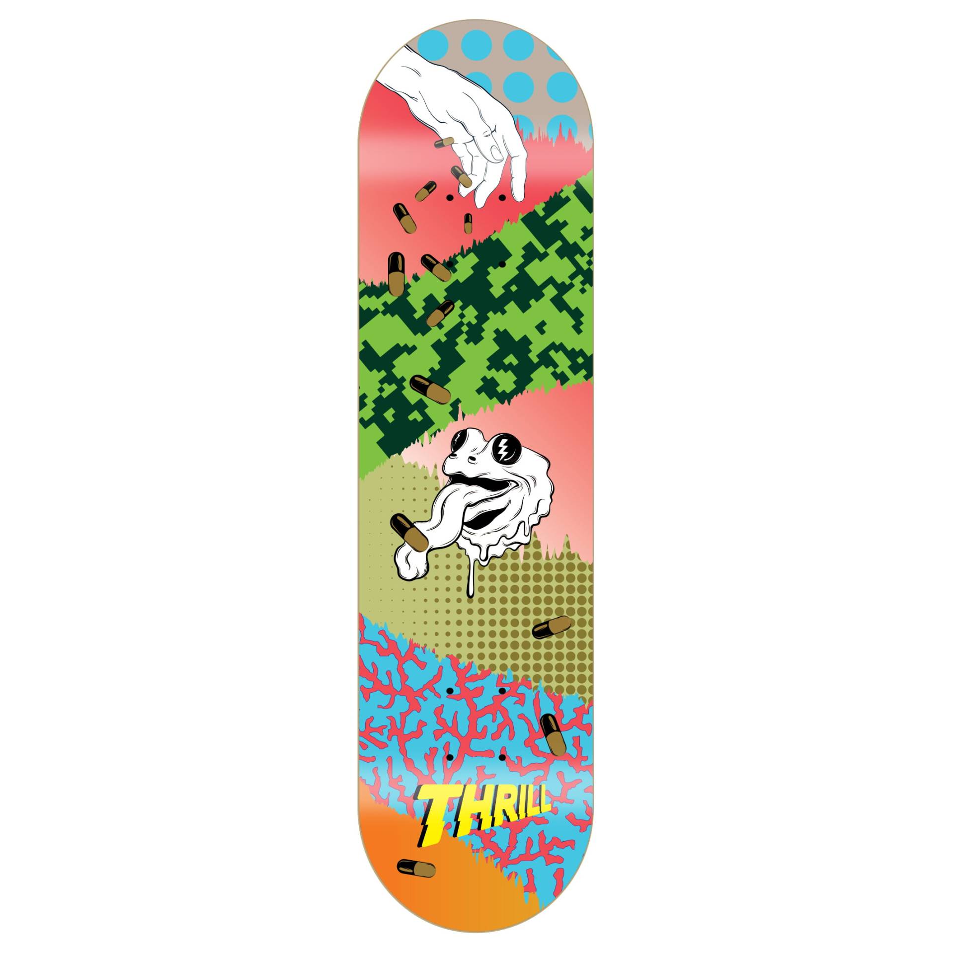 Thrill Skateboard Deck Frog von Thrill Skateboards
