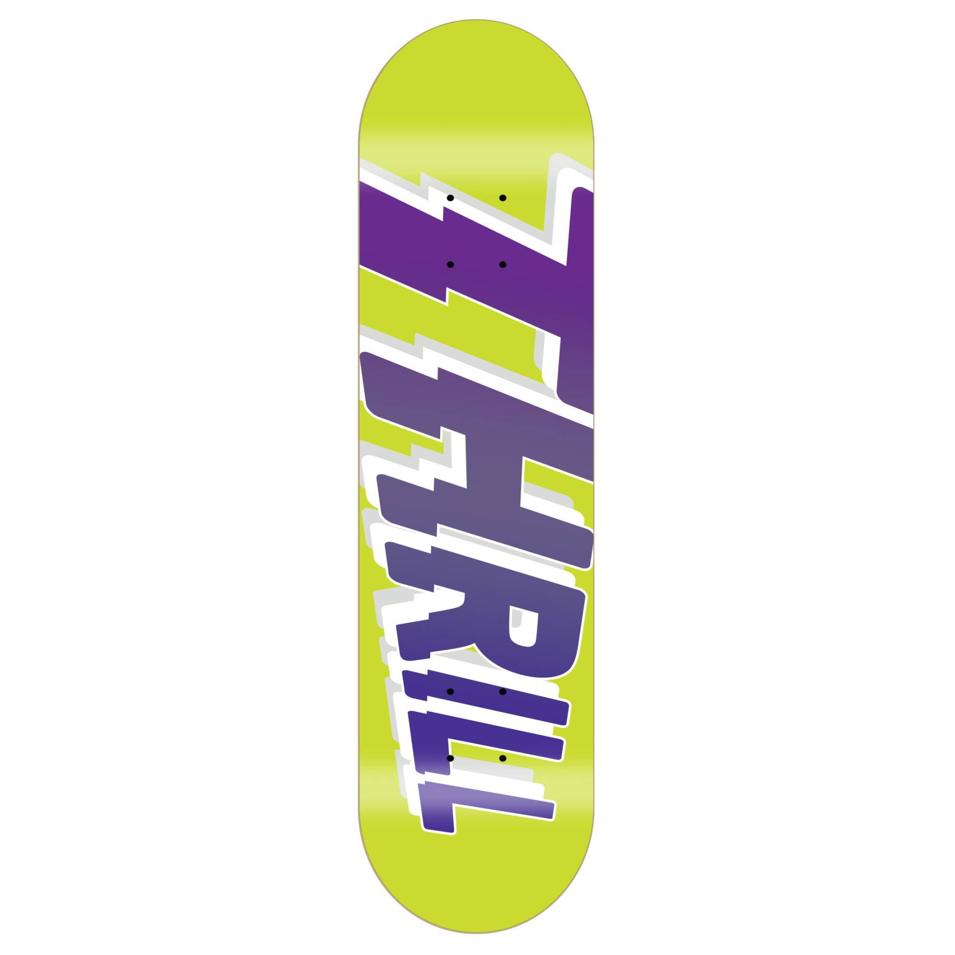 Thrill Skateboard Deck Logo Yellow von Thrill Skateboards