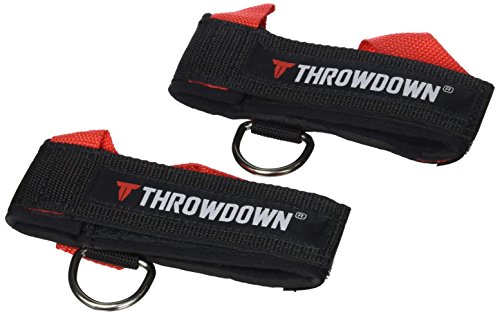 Throwdown Erwachsene Resistance Training Foot Cuffs Fußmanschetten, schwarz, One Size von Throwdown