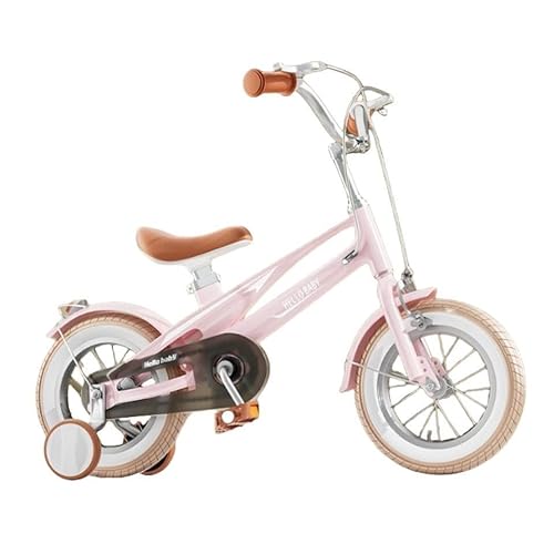 For 3-9 Jahre 12/14/16/ Zoll Mädchen und Jungen kann die abnehmbare Stabilisierungsstütze for Kinderfahrräder einfach installiert werden. Leicht zu erlernen und leicht(Color:Pink,Size:12" (85-105cm)) von TiLLOw