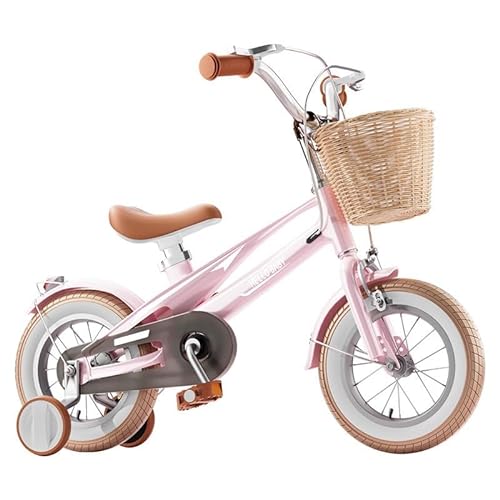 For 3-9 Jahre 12/14/16/ Zoll Mädchen und Jungen kann die abnehmbare Stabilisierungsstütze for Kinderfahrräder einfach installiert werden. Leicht zu erlernen und leicht(Color:Pink plus,Size:12" (85-105 von TiLLOw