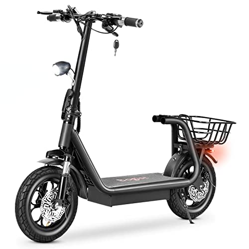 TiMeirea E Scooter Elektroroller Erwachsene 45 Km Lange Reichweite E Roller 48V 11AH Elektro Roller, Elektro Scooter Offroad 12" Luftreifen Elektroscooter, M5 Pro von TiMeirea