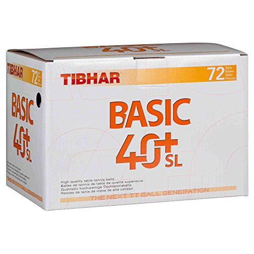Tibhar Ball Basic 40+ SL 72er, weiß von Tibhar