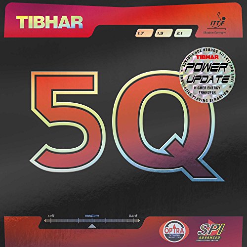 Tibhar Belag 5Q, rot, 1,7 mm von Tibhar