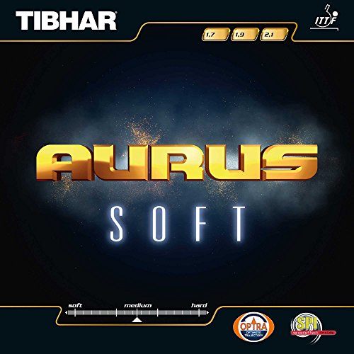 Tibhar Belag Aurus Soft, rot, 1,9 mm von Tibhar