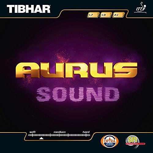 Tibhar Belag Aurus Sound, schwarz, 2,1 mm von Tibhar
