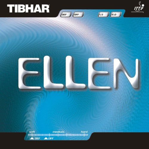 Tibhar Belag Ellen DEF, 1,5 mm, schwarz von Tibhar