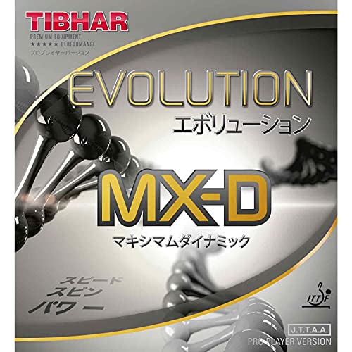 Tibhar Belag Evolution MX-D Farbe 2,1 mm, schwarz, Größe 2,1 mm, schwarz von Tibhar