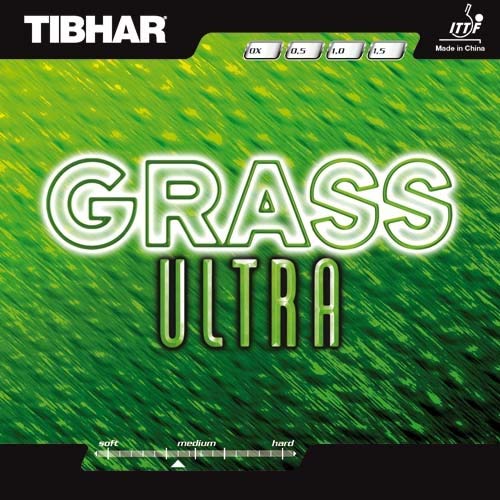 Tibhar Belag Grass Ultra (Langnoppe) Optionen 0,5 mm, rot von Tibhar