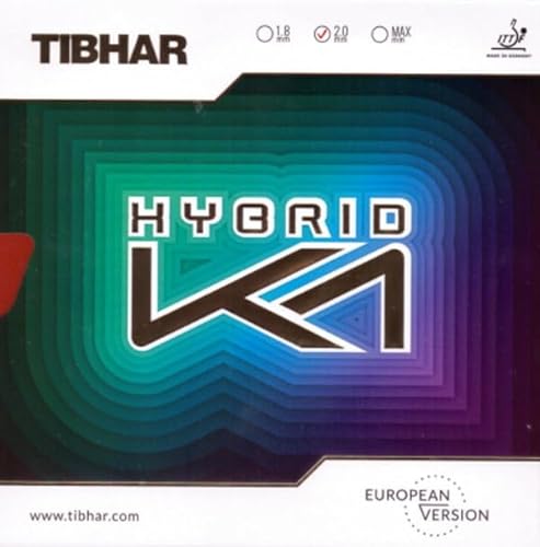 Tibhar Belag Hybrid K1 Farbe 1,8 mm, schwarz, Größe 1,8 mm, schwarz von Tibhar