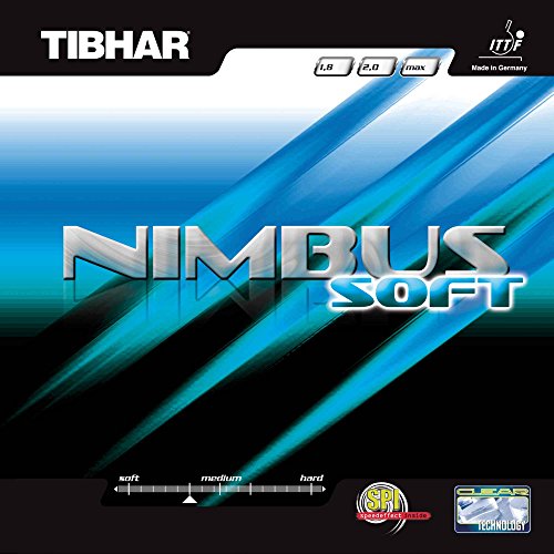 Tibhar Belag Nimbus Soft, rot, 1,8 mm von Tibhar