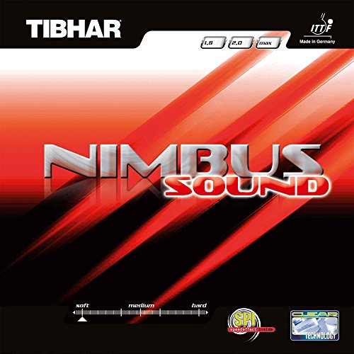 Tibhar Nimbus Sound Offensiv-Belag, schwarz, 1,8 mm von Tibhar