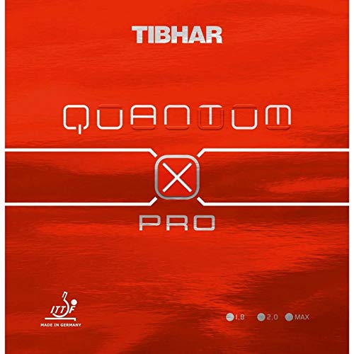 Tibhar Belag Quantum X Pro Farbe 1,8 mm, rot, Größe 1,8 mm, rot von Tibhar
