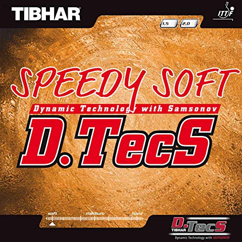 Tibhar Belag Speedy Soft D.TecS, schwarz, 1,5 mm von Tibhar