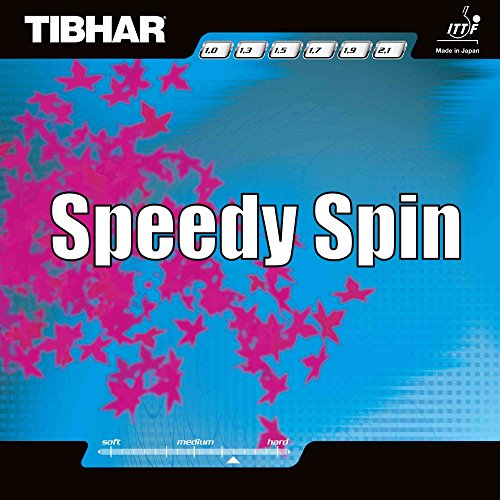 Tibhar Belag Speedy Spin, schwarz, 1,3 mm von Tibhar