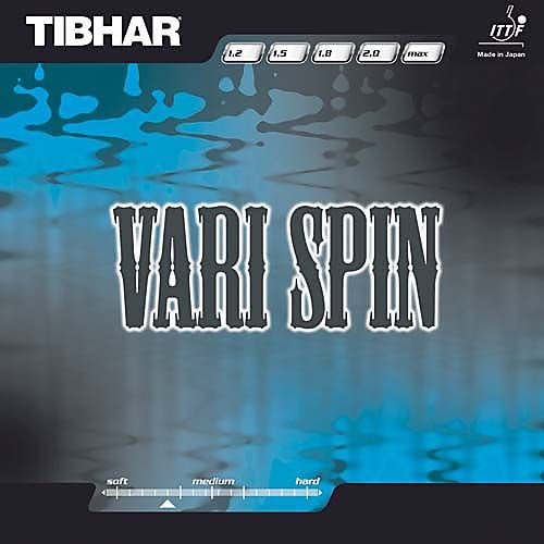 Tibhar Belag Vari Spin, 2,0 mm, schwarz von Tibhar