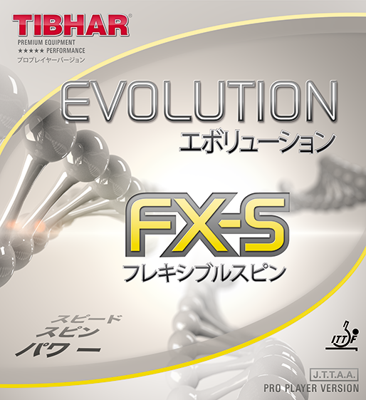 Tibhar Evolution FX S - weicher Schwamm, griffiges Obergummi! von Tibhar