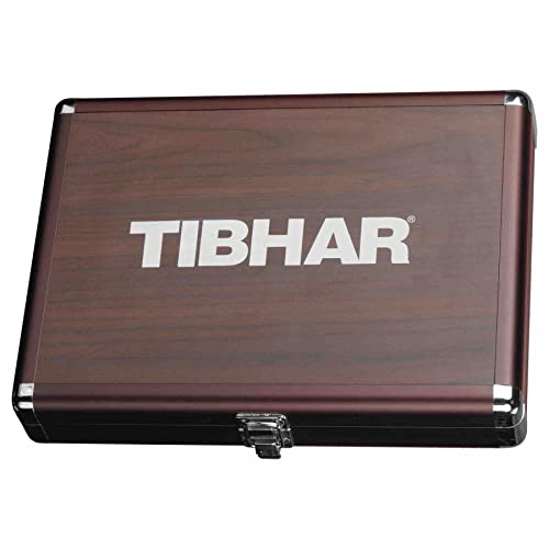 Tibhar Schlägerkoffer Alum Cube Premium, braun von Tibhar