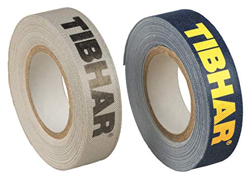 Tibhar Tischtennis Kantenband Classic | 12mm breit | 5m lang | grau | Marine (grau) von Tibhar