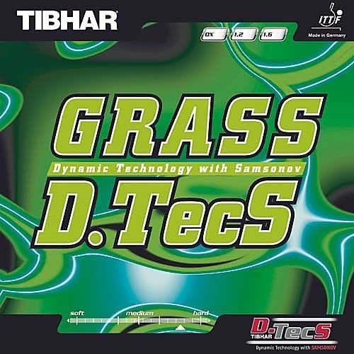 Tibhar Tischtennisbelag Grass D.Tecs, OX, schwarz von Tibhar