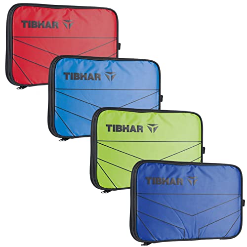 Tibhar Tischtennisschläger Tasche T-Logo | Tischtennis Schlägerkoffer für 2-4 Schläger | Tischtennisschläger Hülle (Royalblau) von Tibhar