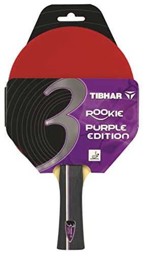 Tibhar Tischtennisschläger für Anfänger | Rookie Purple Special Edition | ITTF-zugelassen | Tischtennis-Schläger für Freizeitspieler | konkav von Tibhar