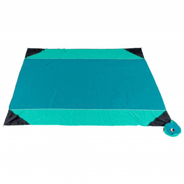 Ticket to the Moon - Beach Blanket - Picknickdecke Gr 213 x 213 cm blau;türkis von Ticket to the Moon