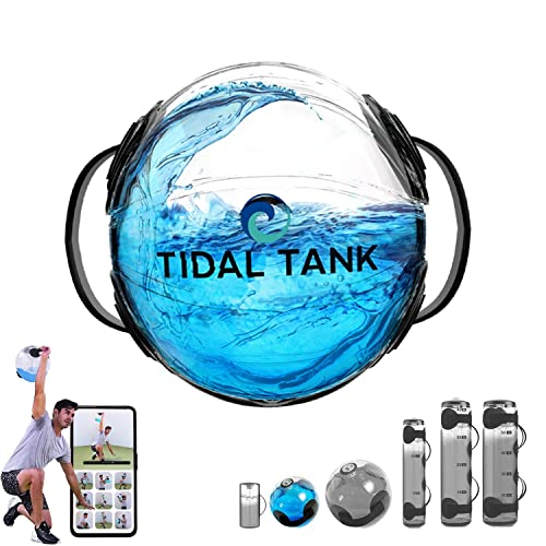 Tidal Tank - Pink - Sandsack Alternative 20 kg - Verstellbarer Aqua Bag und Power Bag mit Wasser - Kern- und Balance-Gerät- Tragbares Stabilitäts-Fitnessgerät - Inklusive Online-Trainingscenter von Tidal Tank