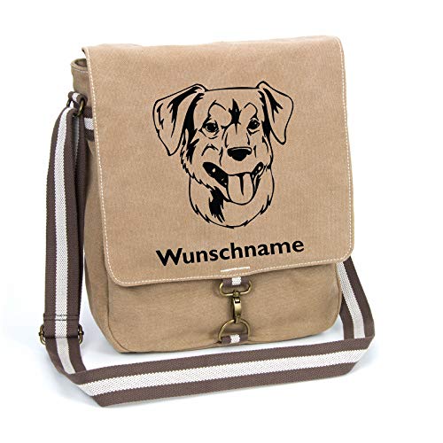 Österreichischer Pinscher Schultertasche Umhängetasche Tasche mit Hundemotiv und Namen personalisiert von Tierisch-tolle Geschenke