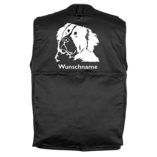 Tierisch-tolle Geschenke Berner Sennenhund - Hundesportweste mit Rückentasche und Namen (XXXXL) von Tierisch-tolle Geschenke