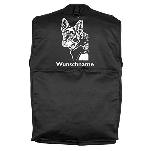 Tierisch-tolle Geschenke Deutscher Schäferhund - Hundesportweste mit Rückentasche und Namen (L) von Tierisch-tolle Geschenke
