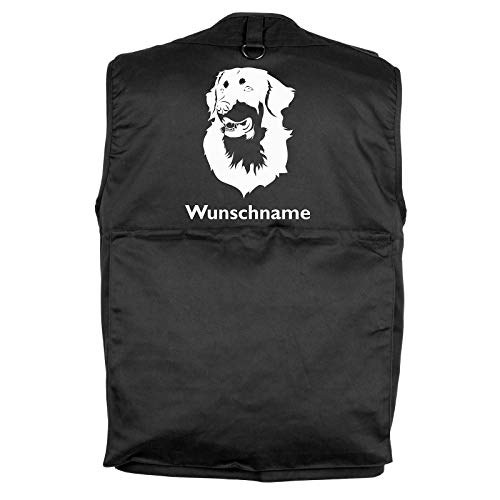 Tierisch-tolle Geschenke Hovawart - Hundesportweste mit Rückentasche und Namen (L) von Tierisch-tolle Geschenke