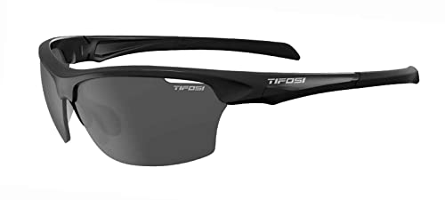 Tifosi Unisex Erwachsene Intense Single Lens Sonnenbrille - Gloss Black/Smoke, One Size von Tifosi