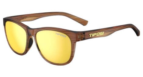 tifosi swank woodgrain sonnenbrille braun   gelb bildschirm von Tifosi