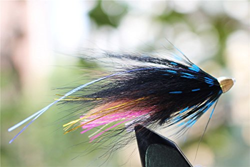 Angelköder mit Federn, für Lachs und Meerforellen, Blau, 24 Stück von Tigofly
